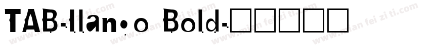 TAB-Ilango Bold字体转换
